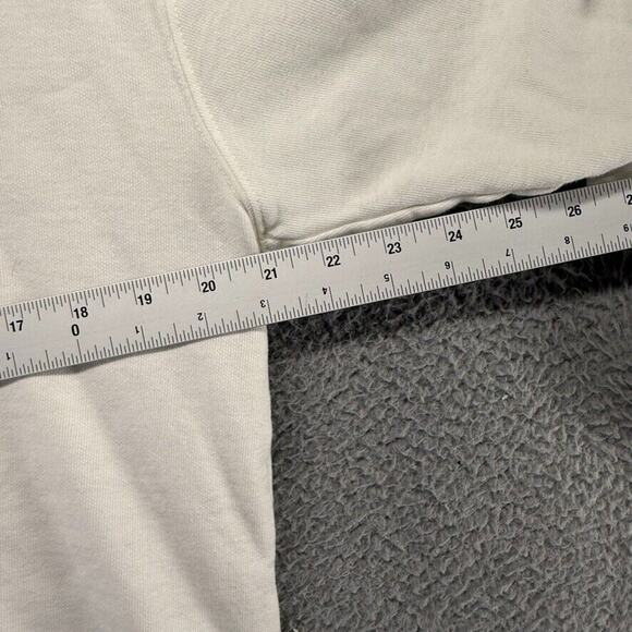 Detroit Sweatshirt Women's Medium White Blue Graphic Crewneck Spellout Football - Picture 6 of 10